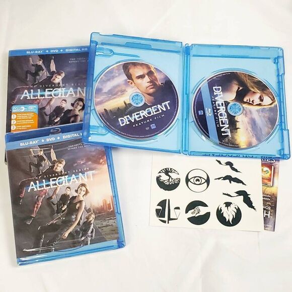 Divergent  Allegiant Blu-ray + DVD + Digital HD Shailene Woodley Theo James - Picture 2 of 3